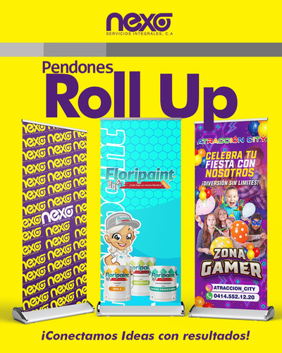 Porta Pendon Rollup Incluye Impresión 2 X 0.85mtrs Y Bolso