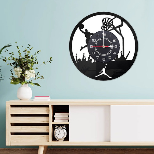 Reloj De Pared Acrílico Moderno Y Silencioso Para Baloncesto
