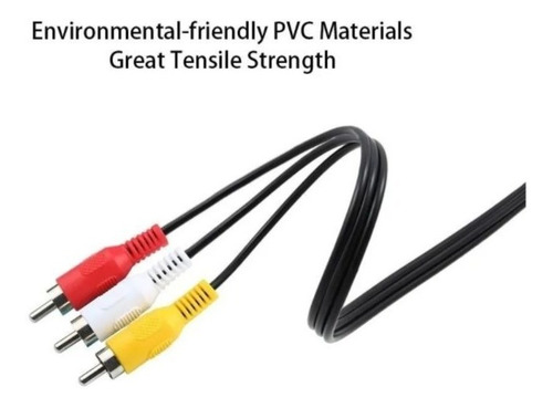 Imagen 5 de 7 de 10 U/n Cable De Audio Plug 3,5mm A 3 Rca 1,8m 3x1