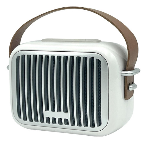 Mini Altavoz Bluetooth Compacto Con Diseño Retro, Inalámbric Color Blanco 110v