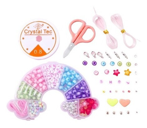 Set Accesorio De Joya Diy Con Adorno De Corazón Para Niñas 