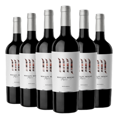 Vino Miguel Minni Premium Bonarda Caja X 6 X 750ml. --