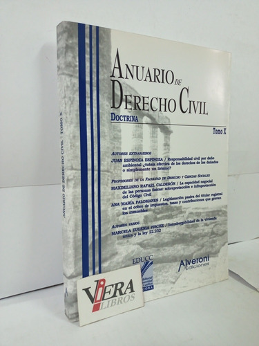 Anuario De Derecho Civil - 10 / Moisset De Espanés L.