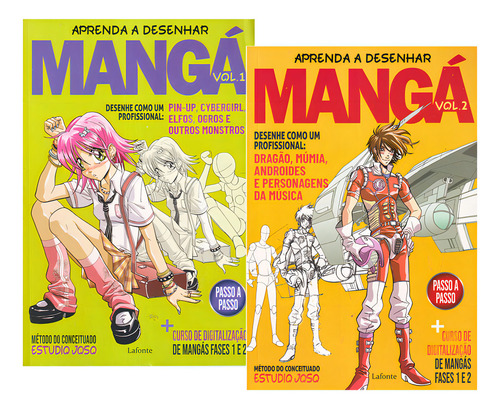 Coleção Aprenda A Desenhar Mangá: Volume 1 + Volume 2, De Editora Lafonte. Coleção Mangá, Vol. 2. Editorial Lafonte, Capa Mole, Edição 1 Em Português, 2022