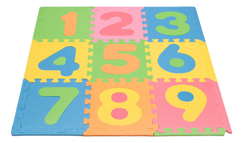 Alfombra Mat Eva Numeros Multicolor 9 Pz Infanti