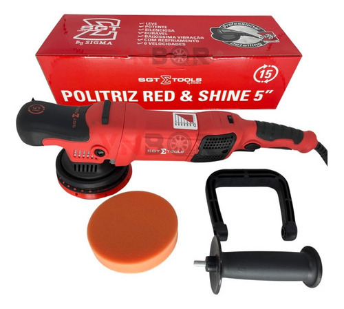 Politriz Eletrica Roto Orbital 5p 15mm Red E Shine 110v 220v