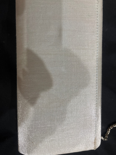 Cartera De Fiesta Tipo Sobre Celeste Geométrico Níquel Plateado (Usado)