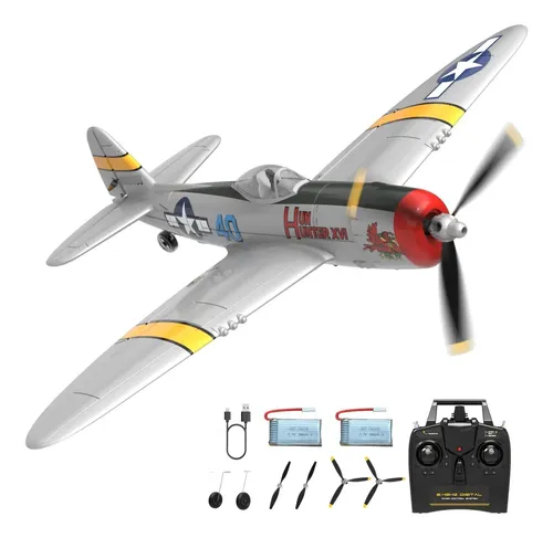 4DRC G1 RC Plane 2.4 GHz 4 canales 6 ejes estabilizador giroscópico RTF planeador avión avión Jet Fighter juguetes, fácil de volar Chritsmas regalo avión de caza para adultos, niños, principiantes, 2