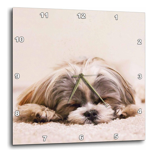 3drose Shih Tzu. Sleeping. Best Friend. - Wall Clock, 15 By