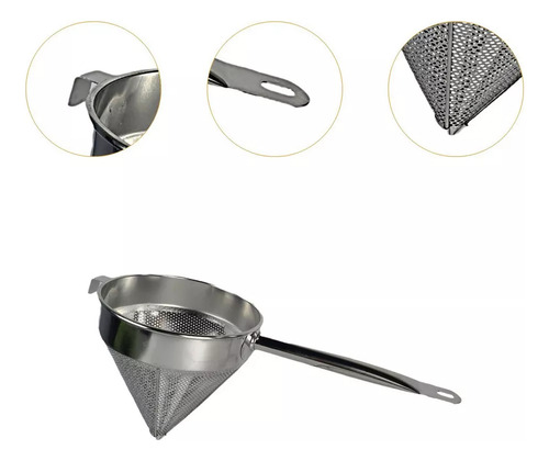 Colador Stock, Coladores Cónicos, Colador De 8 Pulgadas