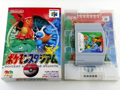 Pokemon Stadium Original Nintendo 64 N64 Salvando Japones