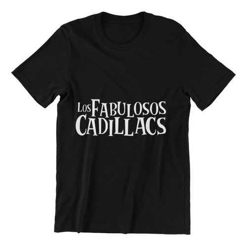 Polera Unisex Fabulosos Cadillacs Logo Estampado Algodon