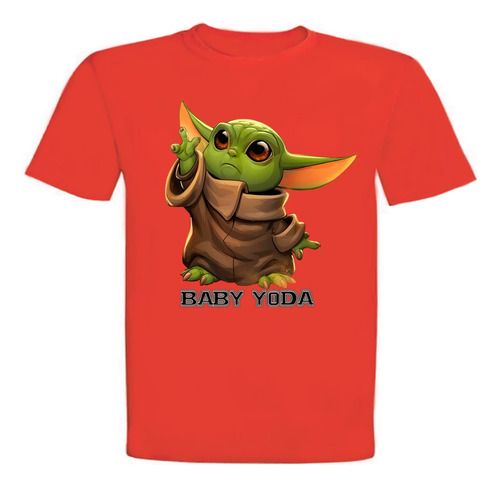 Polera Baby Yoda Star Wars, Manga Corta, Niños/as, Jóvenes  