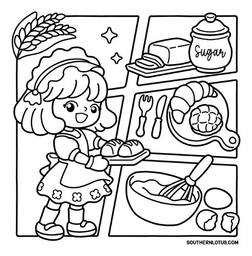 Livro De Colorir Girl Spaces Coloring Book Goods Cozy Moments And Girly Things Capa Dura 43 Páginas 180g A5