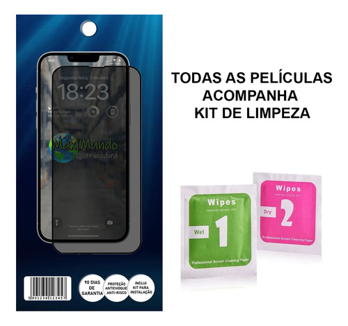 Kit Para Note 14 Pro 4g - Película Cerâmica + Capa + Câmera