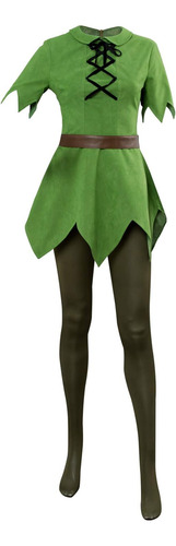 Disfraz De Peter Pan, Disfraz De Halloween Para Mujer Adulta