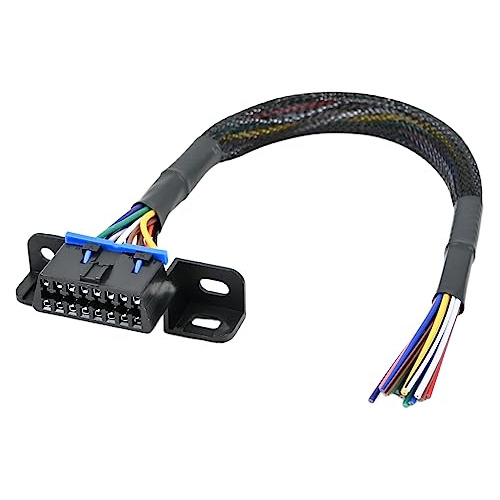 16 Pin J1962f Obd2 Female Connector To Open Cable Obdii...