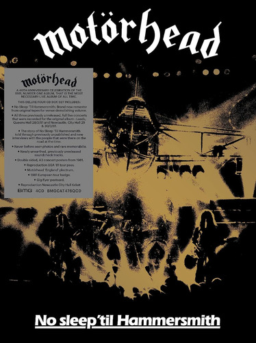 Motörhead No Sleep 'til Hammersmith (40th Anniversary 4 Cds)