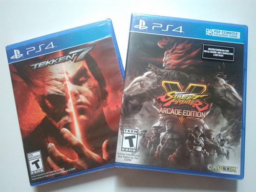 Tekken 7 + Street Fighter V Arcade Ps4 Pack Nuevo Y Sellado