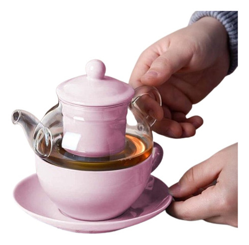 Set De Té Para Uno - Rosado