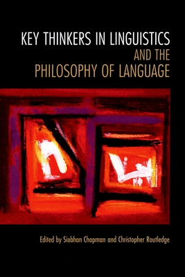 Libro Key Thinkers In Linguistics And The Philosophy Of L...