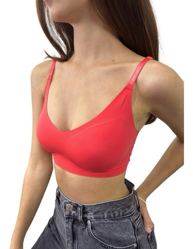 Bralette Calvin Klein Top Invisible Dama Ajustable Original