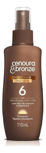 Óleo Spray Bronzeador Cenoura & Bronze Fps 6 110ml