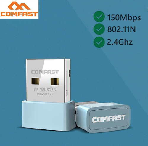 Tarjeta Red Inalambrico Wifi 150mbps Windows Comfast 2dbi Pc