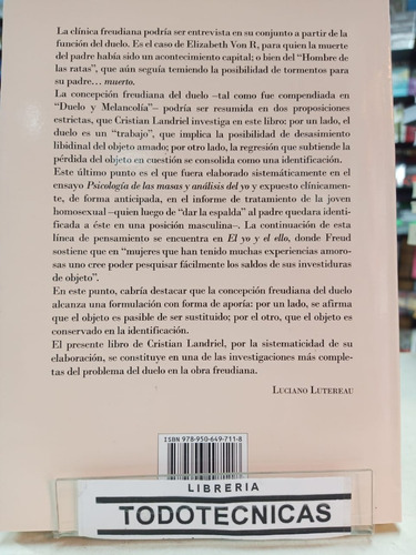 Imagen 2 de 3 de El Duelo 1 Consideraciones A Partir De Freud - Landriel -lv