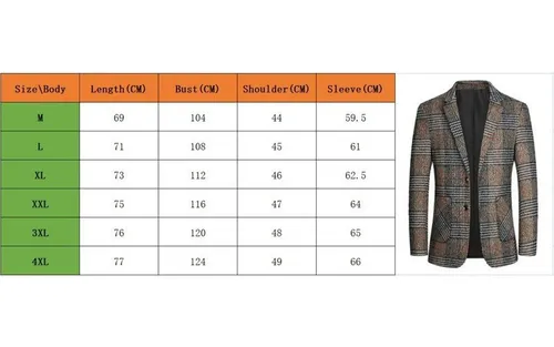 Blazer Masculino Vintage Xadrez Estilo Britânico – Mercado Roupas