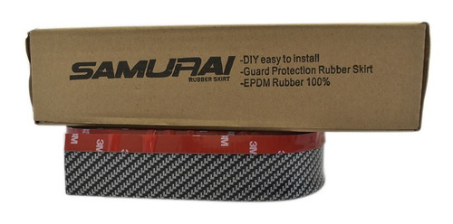 Imagen 7 de 7 de Spoiler Lip Universal Hule Flexible Carbono 2,5 Mts