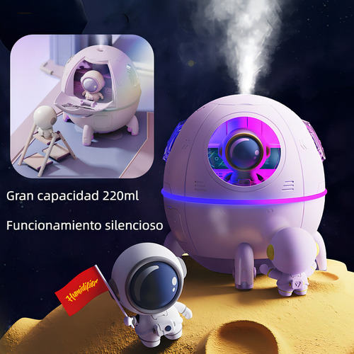 Humidificador difusor Boneco Astronauta Galaxy, color blanco