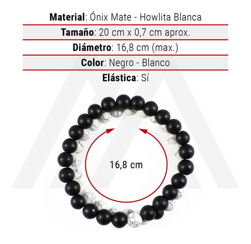 Imagen 5 de 10 de Pulseras Para Parejas Piedras Naturales Ónix