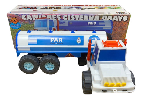 Camion Cisterna Combustible Juguete Transporte 75 Cm Jng