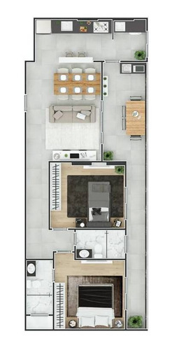Imagem 5 de 15 de Apartamento, 2 Dorms Com 84.21 M² - Forte - Praia Grande - Ref.: Mtn46 - Mtn46