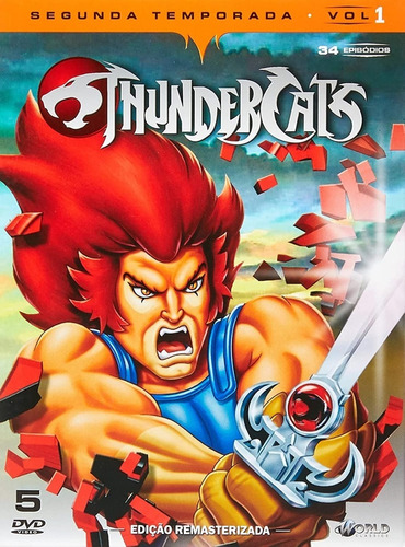 Thundercats 2ª Temporada Vol.1 - Box Com 5 Dvds - Novo