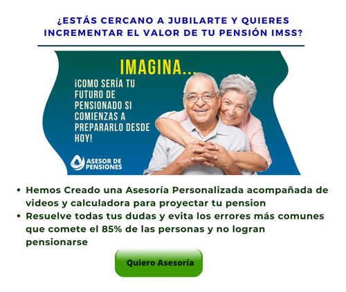 Imagen 1 de 1 de Calculo De Tu Pension Del Imss
