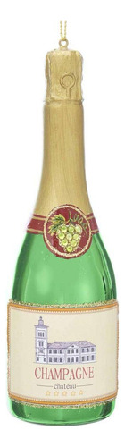 Adorno De Botella De Champan De Vidrio