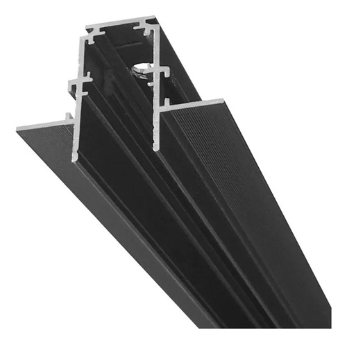 Riel Para Empotrar Magnetico De 2 Metros Color Negro