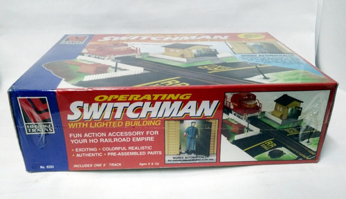 Imagen 2 de 5 de Operating Switchman Paso Nivel Con Figura -life-like H0