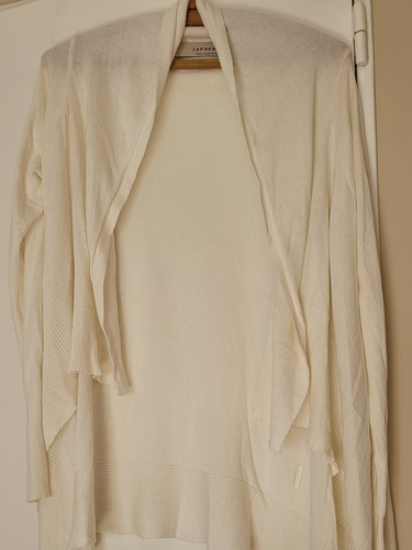 Saco Irregular Hilo Blanco Talle S 