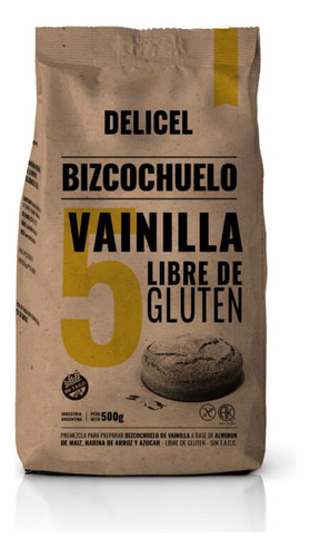 Premezcla Bizcochuelo Vainilla Delicel X500grs Caja X12un