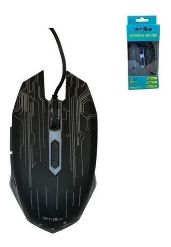 Mouse Gamer Pc Laptop Weibo 3200dpi 4 Botones Led