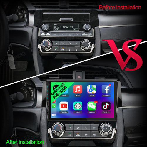 Apple Carplay For Honda Civic 2016-2020 Android 13 Car S Aad