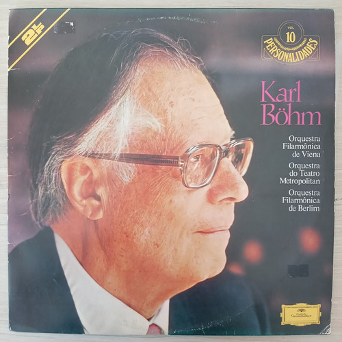 Lp Karl Böhm  Personalidades Vol. 10 Vinil Vg+ 1976 Duplo