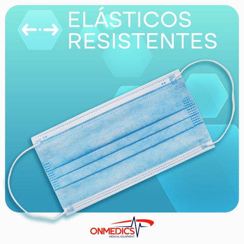 Imagen 7 de 8 de Cubrebocas Tricapa Termosellado Mascarilla Plisado 300 Pz