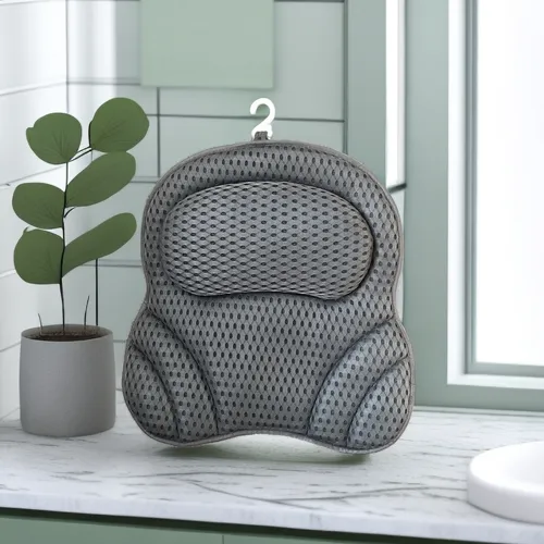 Almohada De Baño Cómoda Para Apoyo De Cuello Y Espalda