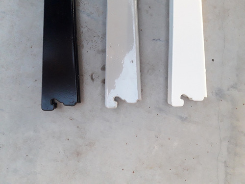 Mensulas Metalicas 27 Cm Doble Enganche Para Riel De Pared