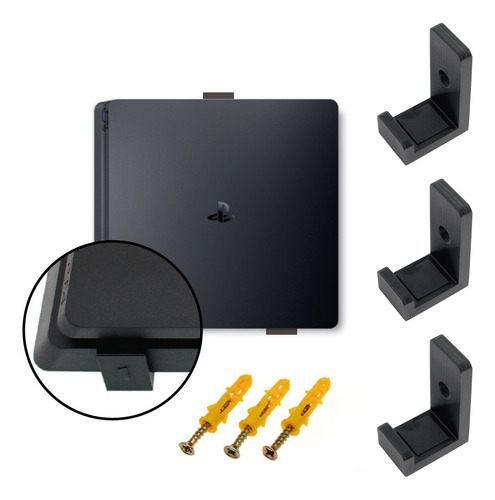 Soporte Pared Base Ps4 Slim/fat/pro 