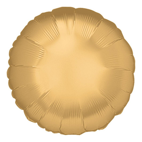 Balão Metalizado Decoração Redondo Dourado 45 Cm Un